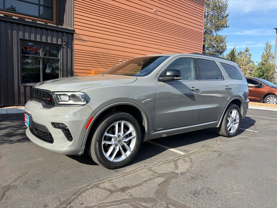 2023 Dodge Durango GT Plus in Destroyer Gray Clearcoat — front three-quarter view