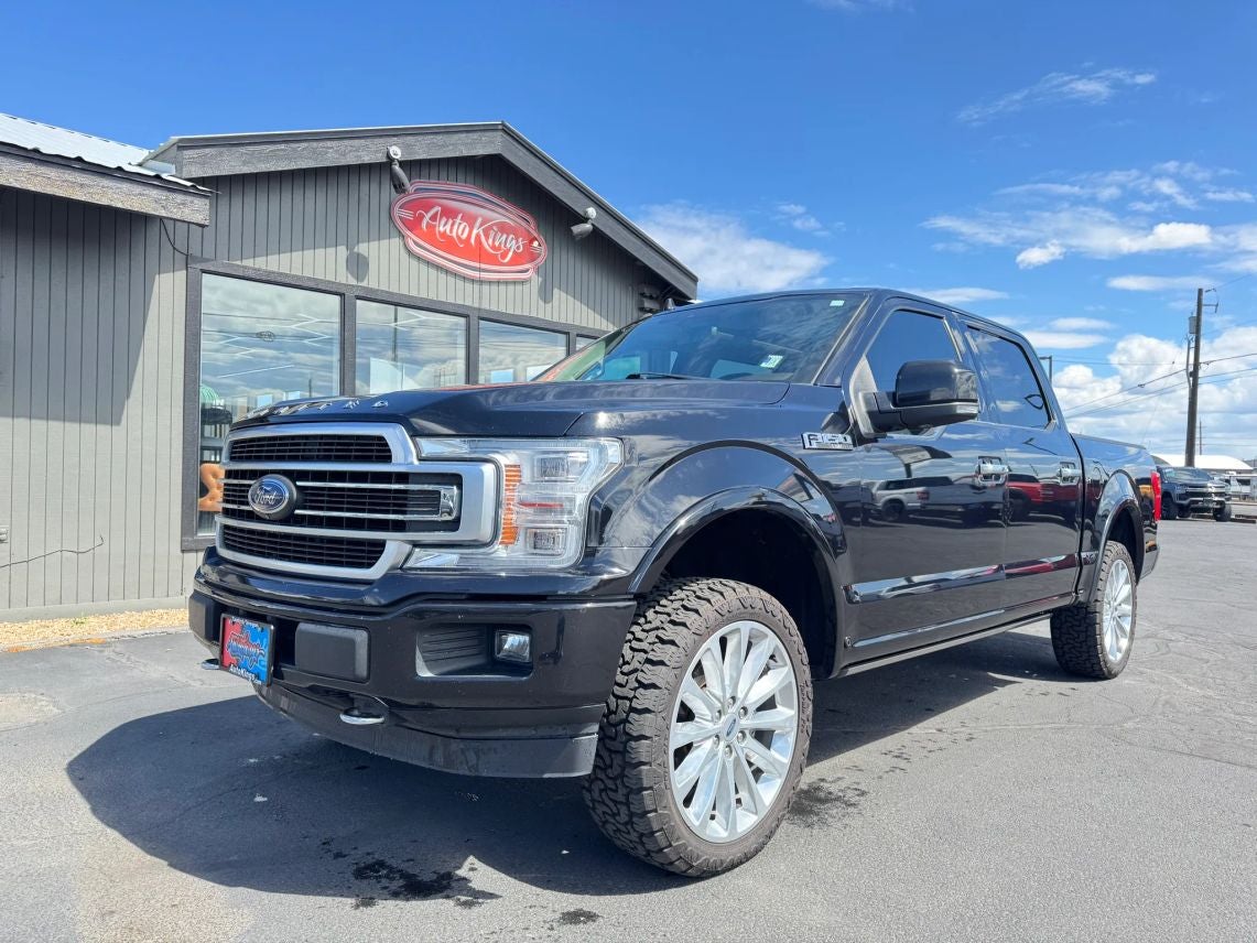 2019 Ford F-150 Limited in Black Metallic — front three-quarter view