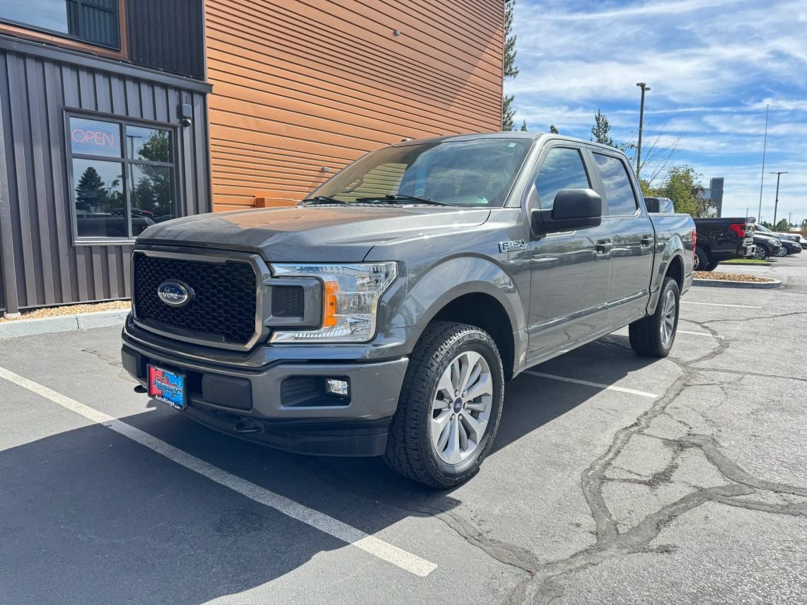 2018 Ford F-150 XL in Magnetic — front three-quarter view