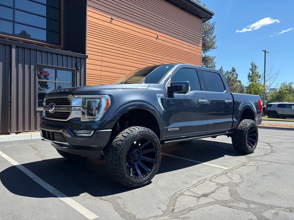 2021 Ford F-150 Limited in Quartz Metallic — front three-quarter view
