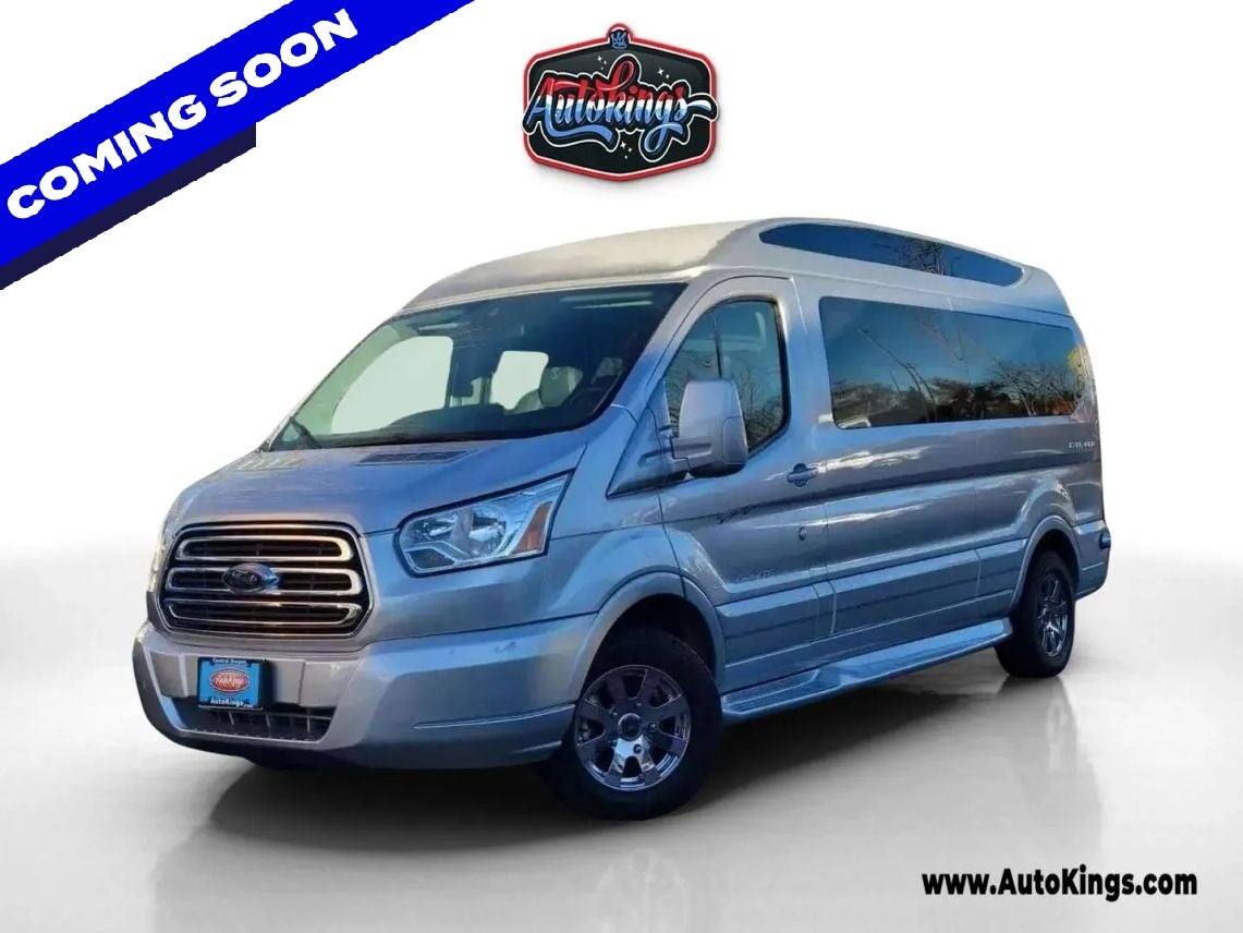 2017 Ford Transit-150 Base in Ingot Silver — front three-quarter view
