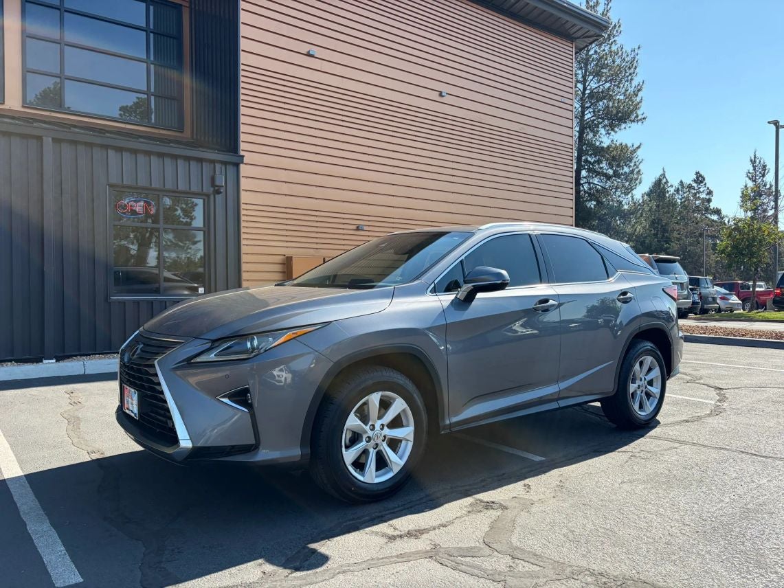 2017 Lexus RX 350 in Gray — front three-quarter view