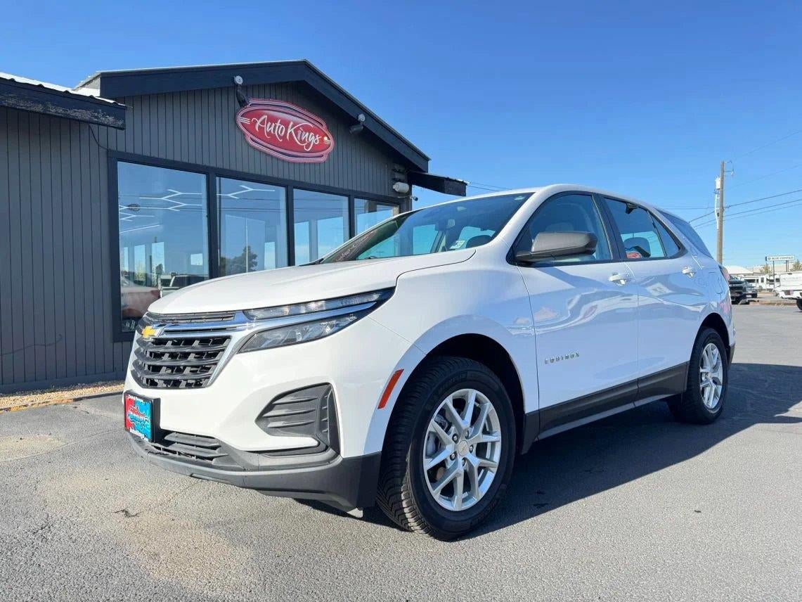 2024 Chevrolet Equinox LS in Summit White — front three-quarter view