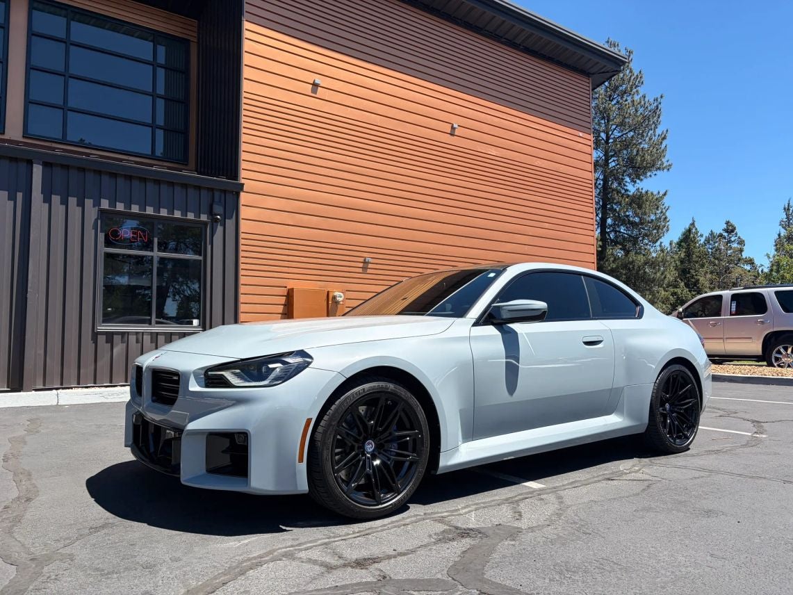 2023 BMW M2 Base in Brooklyn Gray Metallic — front three-quarter view