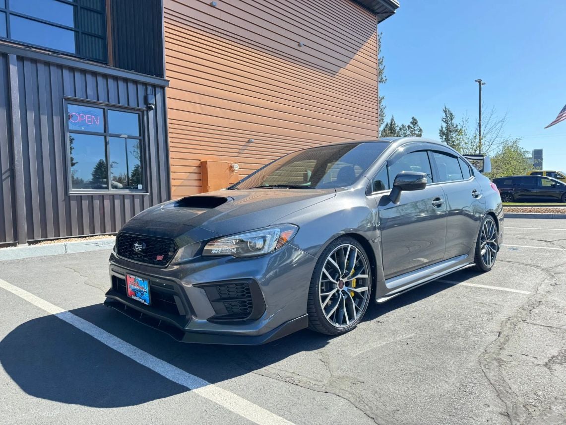2020 Subaru WRX STi in Magnetite Gray Metallic — front three-quarter view