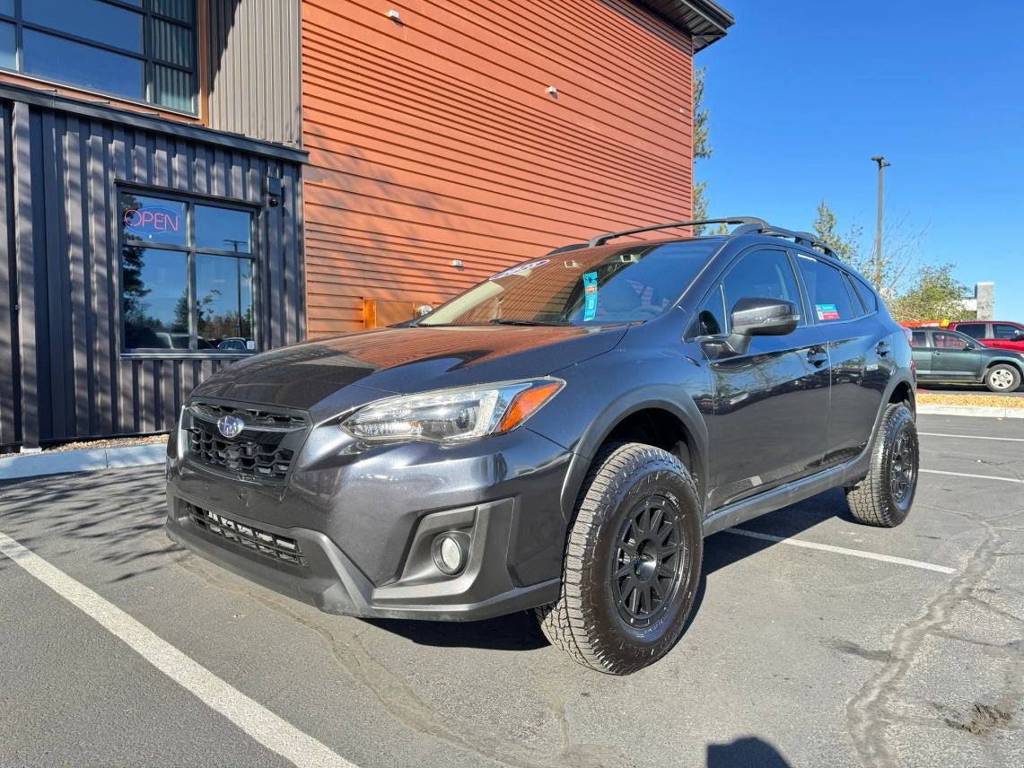 2018 Subaru Crosstrek 2.0i Limited in Dark Gray Metallic — front three-quarter view