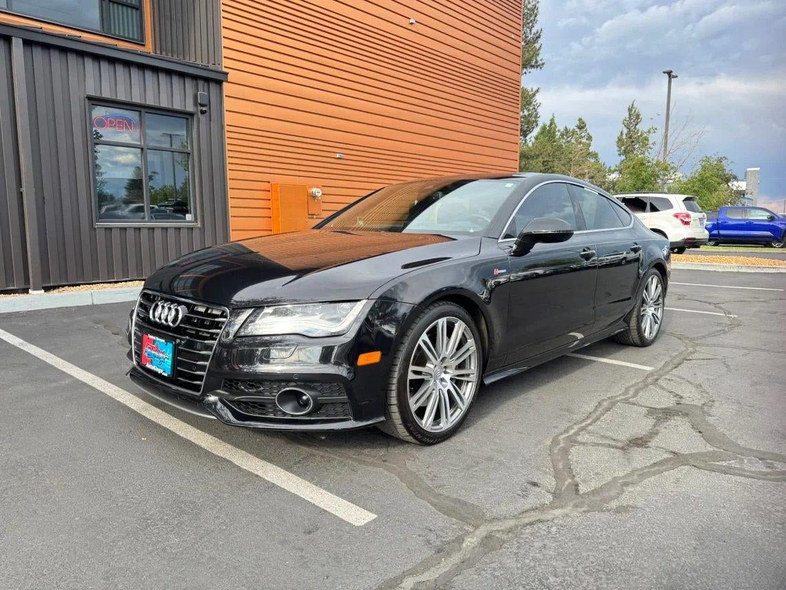 2012 Audi A7 Premium quattro in Black — front three-quarter view