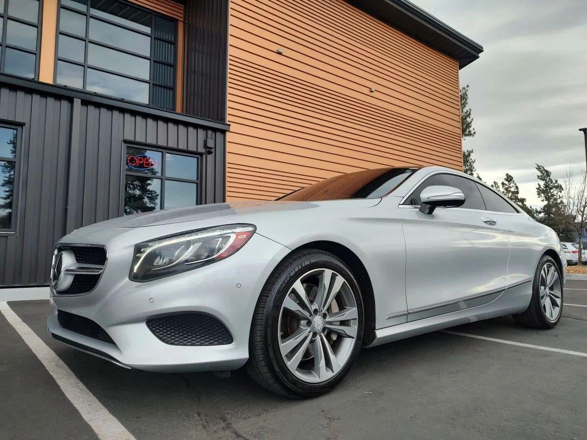 2016 Mercedes-Benz S-Class S 550 4MATIC in Silver — front three-quarter view
