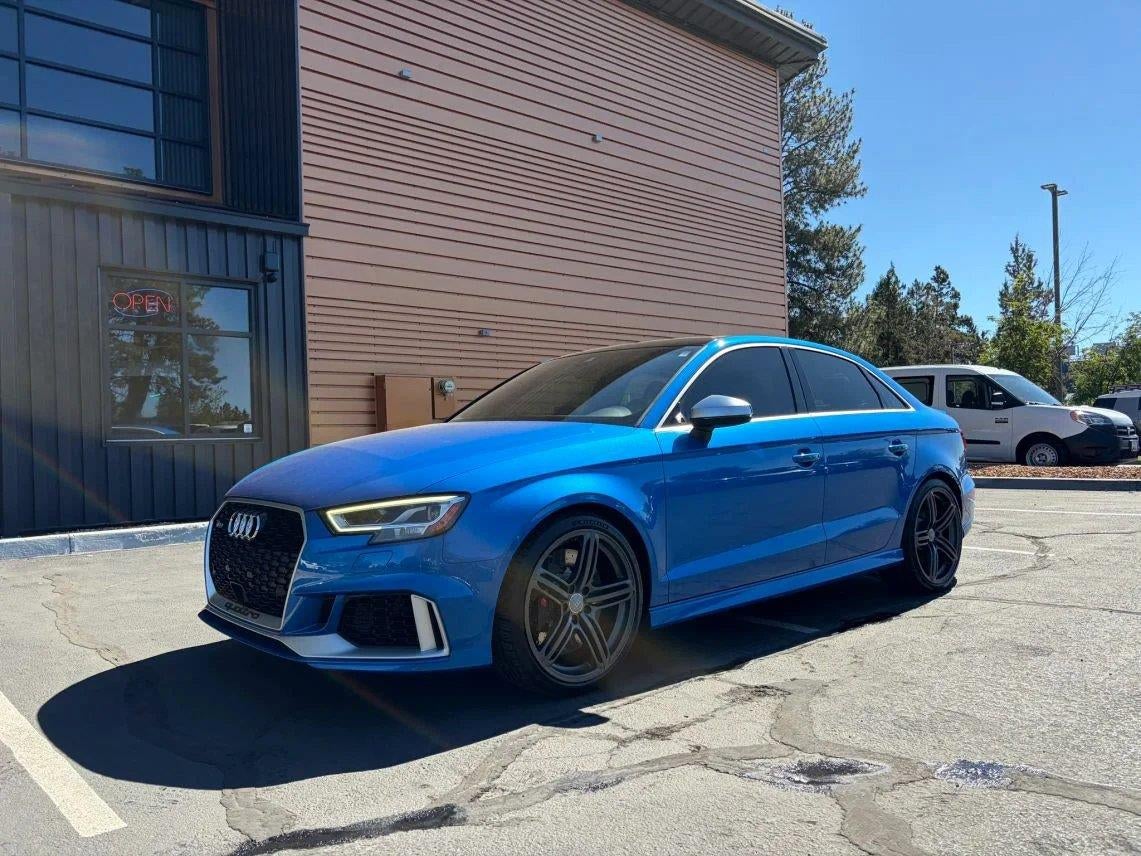 2019 Audi RS 3 2.5T quattro in Blue — front three-quarter view