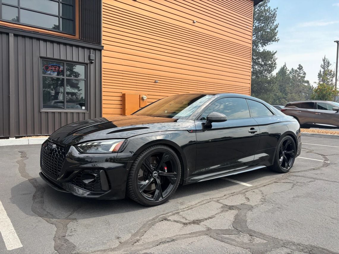 2021 Audi RS 5 2.9T quattro in Black Metallic — front three-quarter view
