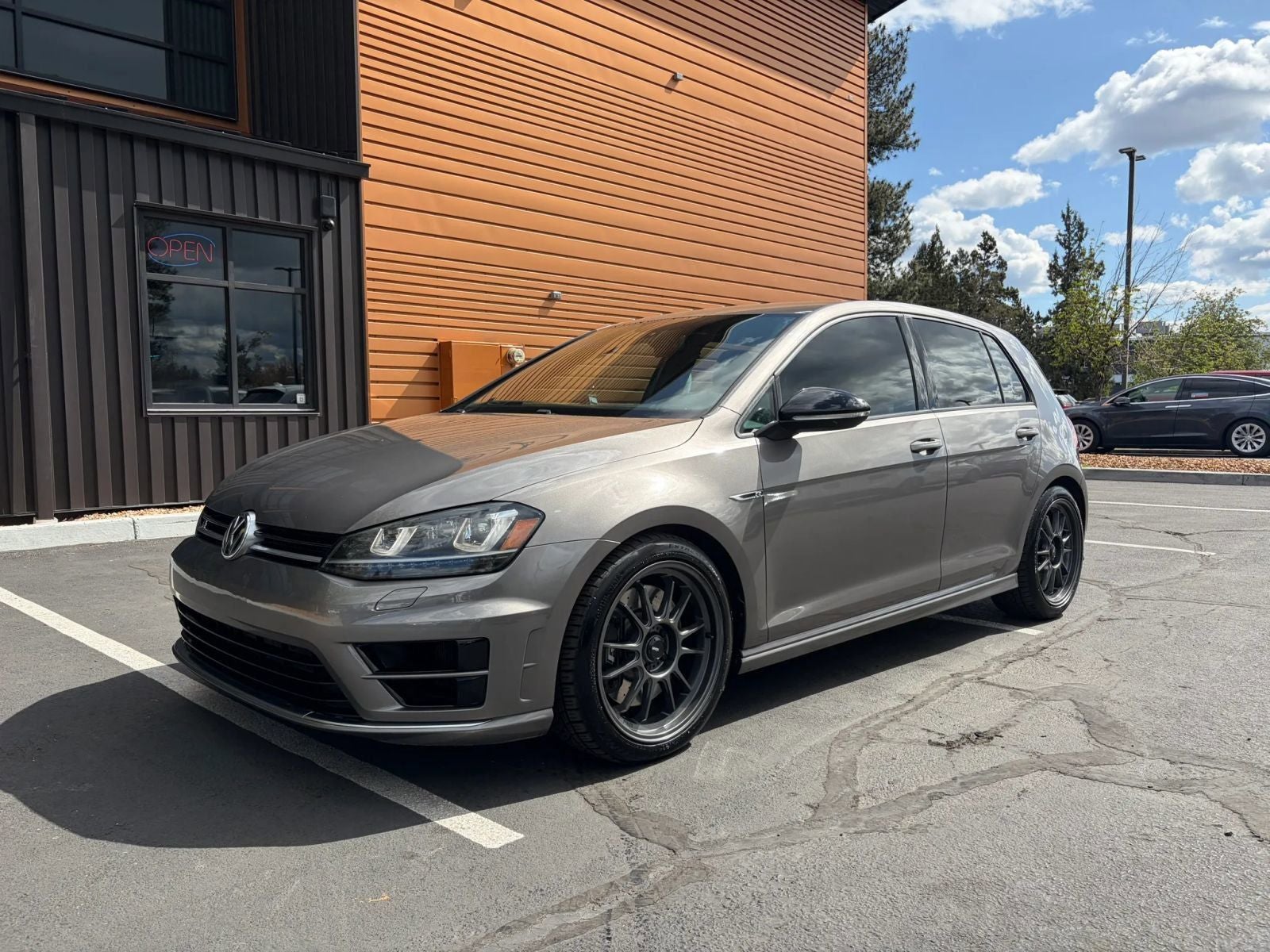 2016 Volkswagen Golf R DCC & Navigation 4Motion 4Motion in Gray — front three-quarter view